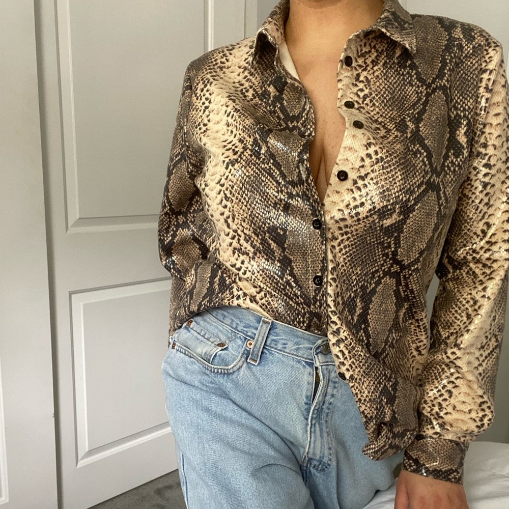 Snake print shirt